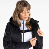 Dare2b Womens Dynamical Luxe Quilted Waterproof Ski Jacket