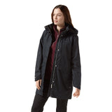 Craghoppers Womens Aird Long Hooded Waterproof Jacket